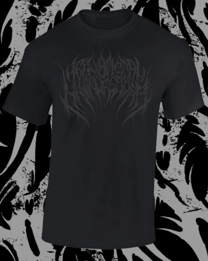 Black on Black Heavy Metal Hairdresser T Shirt