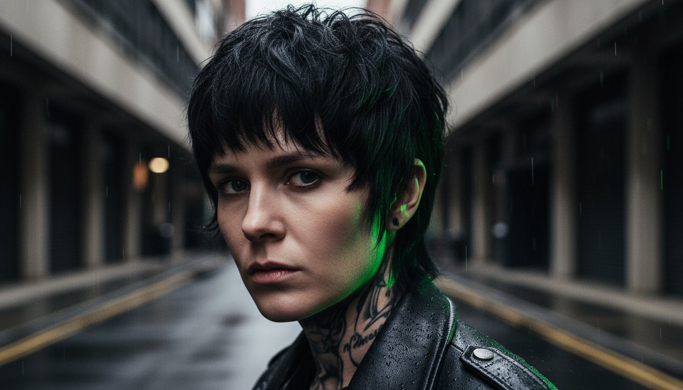 Modern 70s Shag Haircut: Aggressive Layers for Alternative Souls