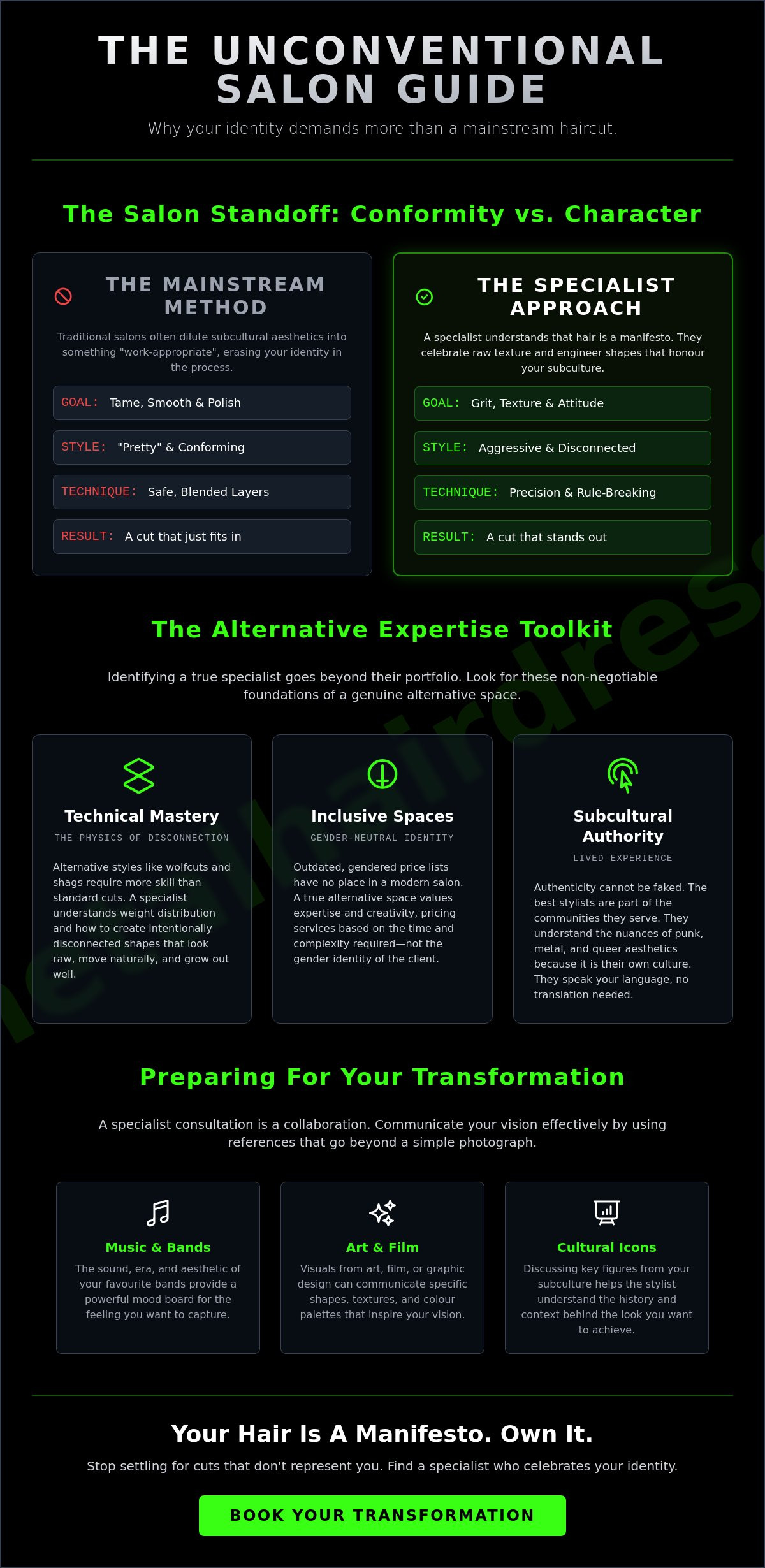 Unconventional Hair Salon UK: The 2026 Guide to Alternative Excellence