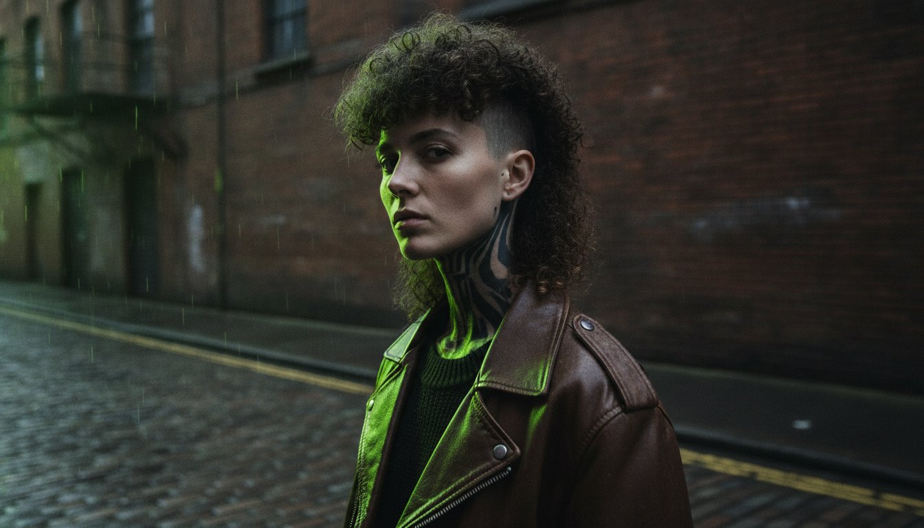 The Curly Mullet Hairstyle: A Guide to Aggressive Texture and Subcultural Grit